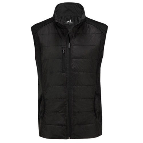 Woodworm Full Zip Padded Mens Gilet Golf Vest Black