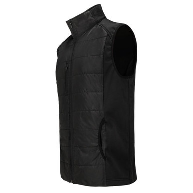Woodworm Full Zip Padded Mens Gilet Golf Vest Black