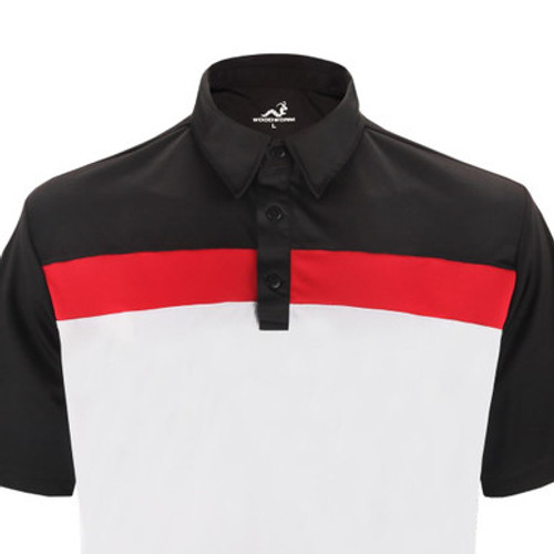 Woodworm Golf Shirts - 3 Pack - Tour Panel Polos - Mens Woodworm Golf Shirts - 3 Pack - Tour Panel Polos - Mens