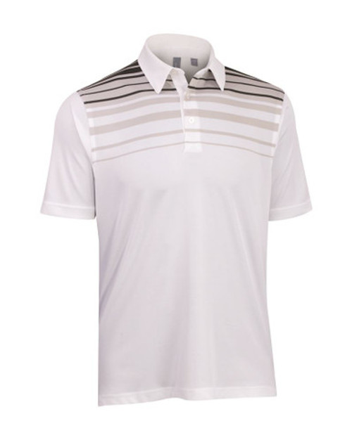 Ashworth Mens Striped Print Polo