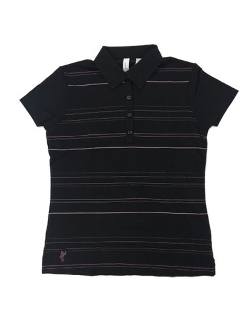 Ashworth Ladies Striped Polo Shirt Ashworth Ladies Striped Polo Shirt