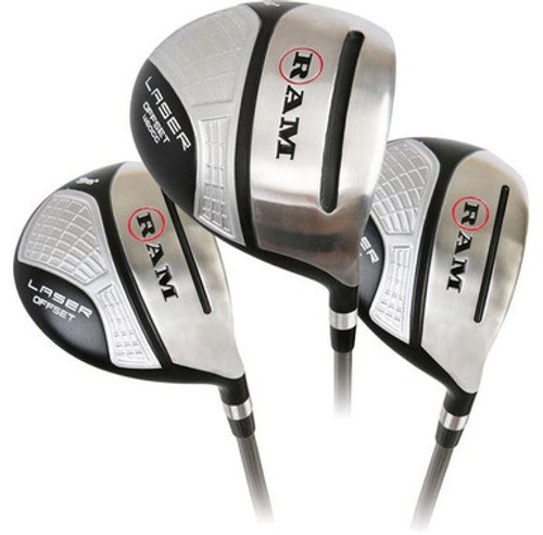 Ram Golf Laser Anti-Slice Offset Wood Set (Driver, 3 Wood, 5 Wood)