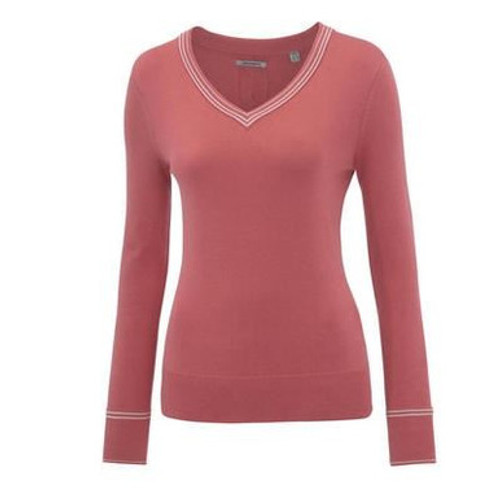 Ashworth Ladies Cotton Sweater w/ Cable Ashworth Ladies Cotton Sweater w/ Cable