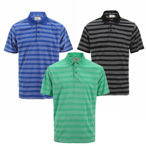 Woodworm Pro Pencil Striped Mens Golf Polo Shirts 3 Pack Woodworm Pro Pencil Striped Mens Golf Polo Shirts 3 Pack
