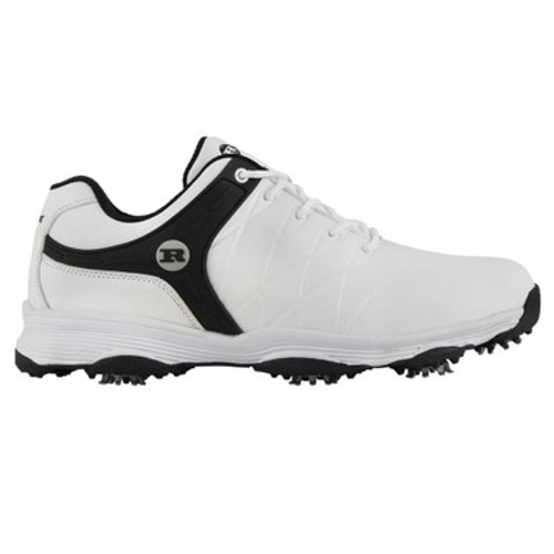 Ram Golf FX Tour Mens Waterproof Golf Shoes, White/Black Ram Golf FX Tour Mens Waterproof Golf Shoes, White/Black