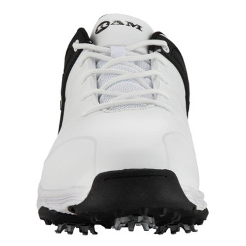 Ram Golf FX Tour Mens Waterproof Golf Shoes, White/Black Ram Golf FX Tour Mens Waterproof Golf Shoes, White/Black