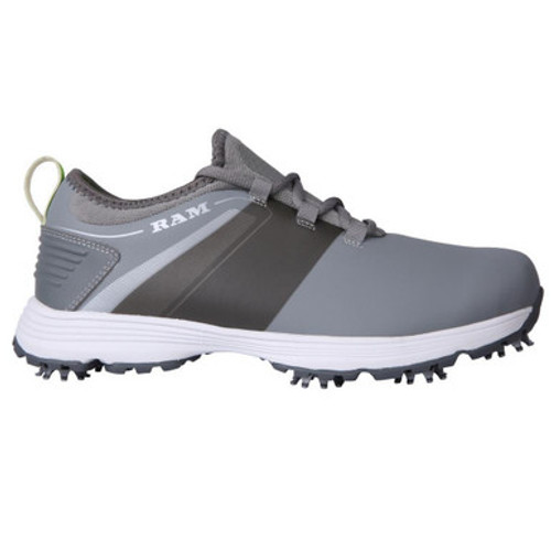 Ram Golf XT1 Mens Waterproof Golf Shoes, Spiked, Grey