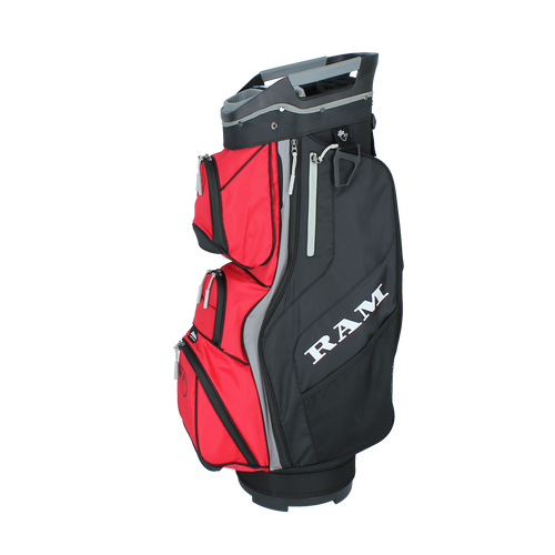 Ram Golf Deluxe Trolley Bag with 14 Full Length Dividers and Putter Slot