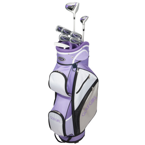 GolfGirl FWS3 Ladies Golf Clubs Set with Cart Bag, All Graphite, Right Hand, Purple, (6-PW)