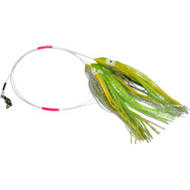 Daisy Chain Leader - Neon Green and Silver Sparkle with Yellow Stripe Daisy Chain Leader - Neon Green and Silver Sparkle with Yellow Stripe