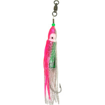 Squid Skirt Hoochie Lure - Pink & Silver Sparkle Squid Skirt Hoochie Lure - Pink & Silver Sparkle