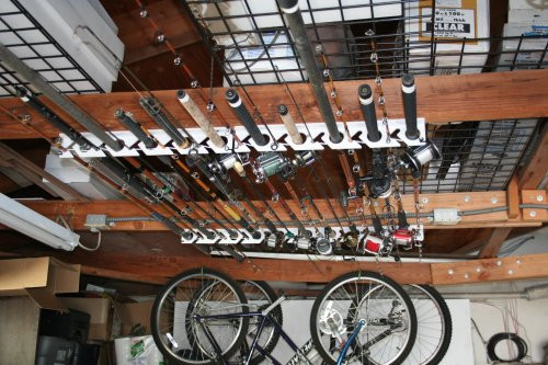 Fishing Rod Rack 10 Rod Holder for Freshwater and Saltwater