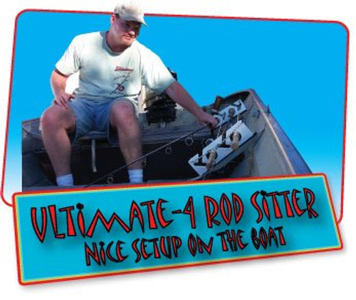 Fishing Rod Rack - 4 Rod Holder for Freshwater and Saltwater