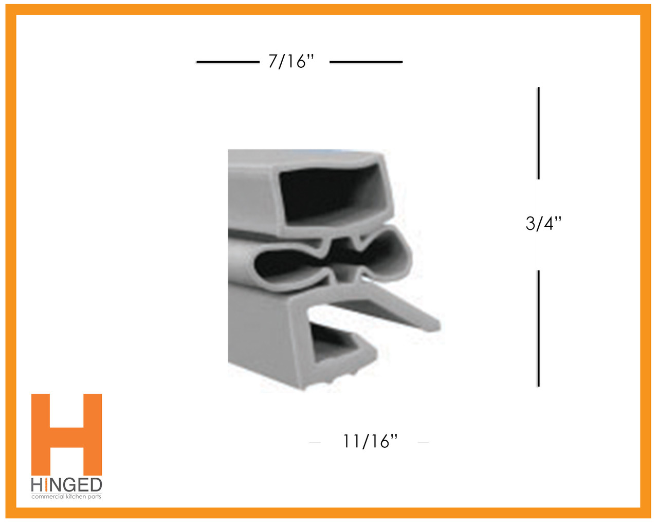 Hobart 268821-5 Cooler/Freezer Door Gasket