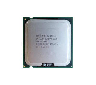 Intel Core 2 Quad Q8300 2.50GHz desktop processor for LGA775 socket, SKU SLB5W, compatible with various desktop PCs.