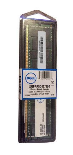 SNPPR5D1C - Dell 32GB PC4-17000 DDR4-2133MHz Registered ECC CL15 288-Pin DIMM 1.2V Dual Rank Memory Module