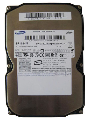SP1624N - Samsung 160GB 7200RPM ATA-133 2MB 3.5" HDD