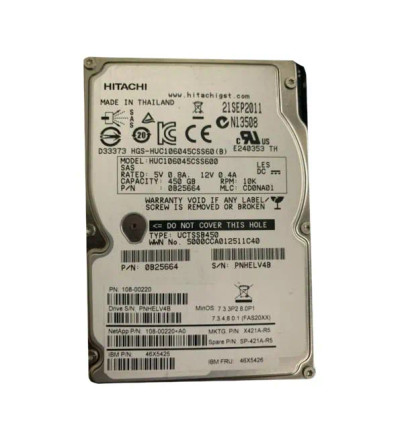 SP-421A-R5 - NETAPP 450GB 10000RPM SAS 6Gb/s 2.5" HDD