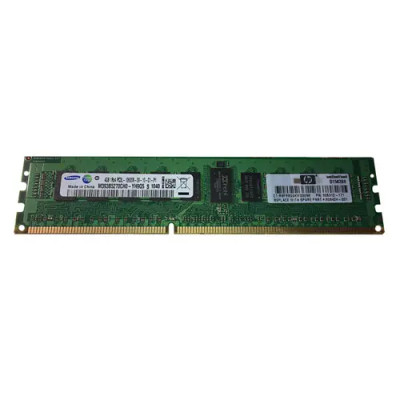 606424-001 - HP 4GB DDR3-1333MHz PC3-10600 ECC Registered CL9 240-Pin DIMM 1.35V Low Voltage Single Rank Memory Module