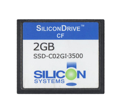 SiliconSystems SiliconDrive 2GB ATA/IDE CF Type I SSD, Industrial Grade, Internal - SSD-C02GI-3500