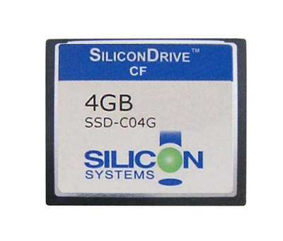 SiliconSystems SiliconDrive 4GB ATA/IDE CompactFlash Type I SSD compatible with servers