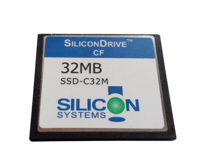 SiliconSystems SiliconDrive 32MB ATA/IDE CompactFlash Type I SSD, Industrial Grade - Compatible with ATA/IDE devices