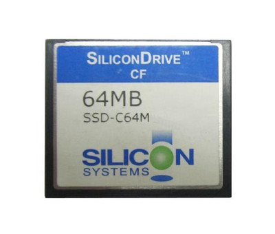 SiliconDrive 64MB ATA/IDE CompactFlash Type I SSD - Internal Solid State Drive - Compatible with ATA/IDE devices
