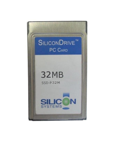 SiliconSystems SiliconDrive 32MB ATA PC Card Type II SSD, Industrial Grade, compatible with industrial applications