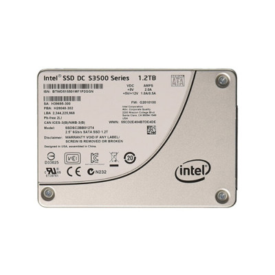 Intel DC S3500 Series 1.2TB MLC SATA 6Gbps 2.5 SSD for ProLiant DL360p Gen8 Servers