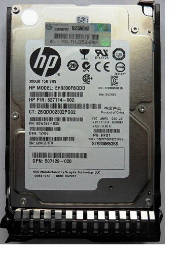 627114-002 - HP 300GB 15000RPM SAS 6Gb/s 2.5" Hot-Plug HDD