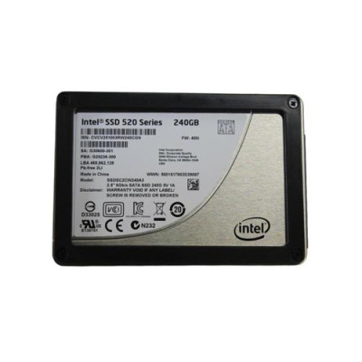 Intel 520 Series 240GB MLC SATA 6Gbps 2.5 SSD for ProLiant DL360p Gen8 servers