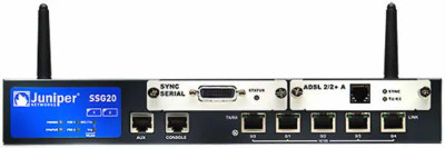 Juniper SSG20 Security Gateway with 128MB Memory, 2-Port Mini-PIM Slots - Firewall Appliance for Network Security