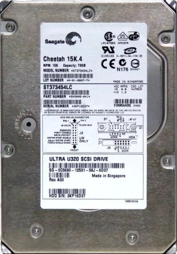 Seagate ST373454LC Cheetah 15K.4 73GB 15000RPM Ultra-320 SCSI 3.5HDD
