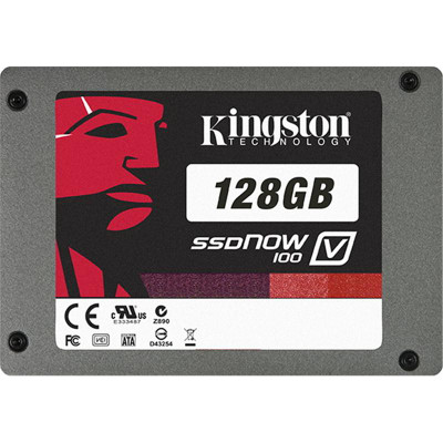 Kingston SV100S2/128GZ SSDNow V100 128GB SATA 3Gbps 2.5 Internal Solid State Drive - MLC - Compatible with Servers