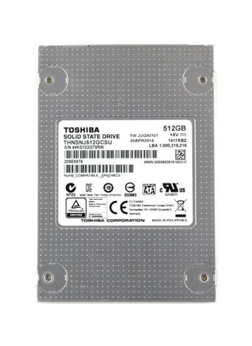 THNSNJ512GCSU4PAGA - TOSHIBA 512GB MLC SATA 6Gbps 2.5" SSD
