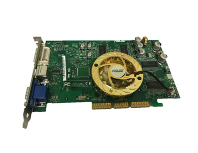 ASUS V9520 128MB AGP Video Graphics Card with Tv-out, 2x DVI Outputs - Compatible with AGP slots