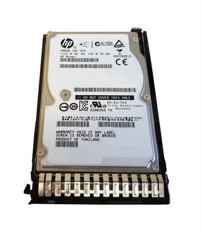 HP 652583-B21 600GB 10000RPM SAS 6Gbps 2.5HDD Smart Carrier