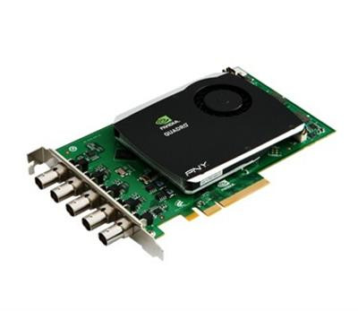 PNY Nvidia Quadro SDI Capture Video Graphics Card for PCI Express x8, compatible with ProLiant DL360p Gen8 servers.
