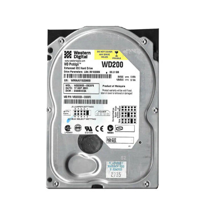 WD200EB - WESTERN DIGITAL 20GB 5400RPM EIDE 3.5" HDD