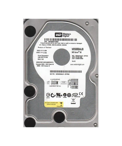 WD5000AAJB - Western Digital 500GB 7200RPM EIDE 8MB 3.5" HDD