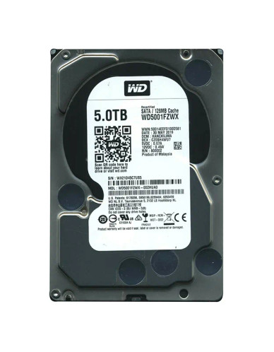 WD5001FZWX - WESTERN DIGITAL 5TB 7200RPM SATA 3.5" HDD