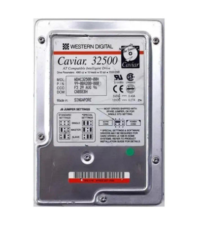 WDAC32500 - Western Digital 2.5GB 5200RPM IDE 3.5" HDD