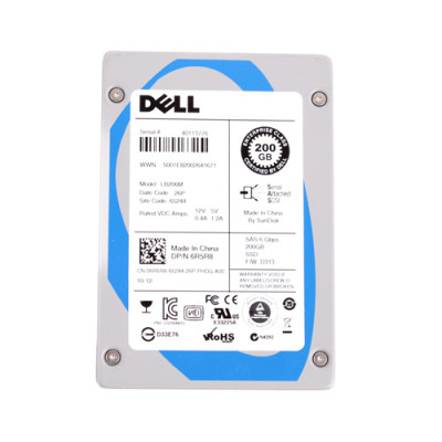6R5R8 - Dell 200GB SAS 6Gb/s 2.5" Hot-Plug SSD