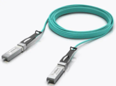 Ubiquiti 10Gb/s 10m 850nm SFP+ to SFP+ Active Optical Cable for high-speed data transfer in networking applications