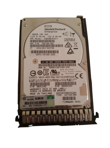 768788-001 - HP 300GB 10000RPM SAS 12Gb/s 2.5" Hot-Plug HDD