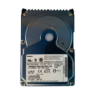 7W584 - Dell 146GB 10K RPM Ultra320 SCSI 3.5" HDD