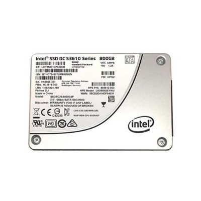 HPE 800GB SATA 6Gb/s SSD 2.5 SFF Hot-Swap Drive with Smart Carrier - Compatible with Servers