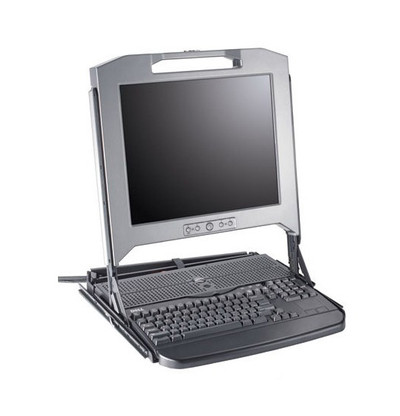 Dell 1U KMM 17-inch LCD Rackmount Monitor Server Console with Touchpad and Keyboard for ProLiant DL360p Gen8 Servers