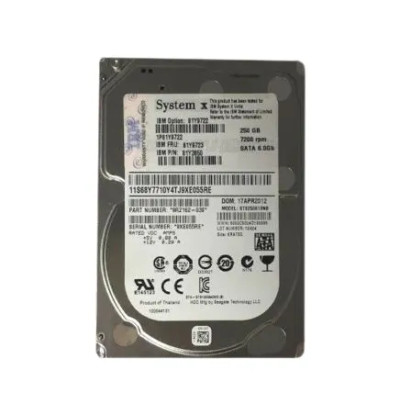 81Y9723 - IBM 250GB 7200RPM SATA 6Gb/s 2.5" HDD