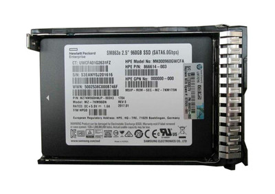 866614-003 - HPE 960GB SATA 6Gb/s Hot-Plug 3.5" SSD